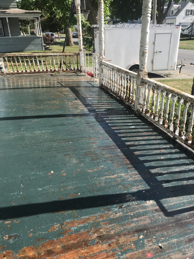 Images from a recent old porch refurbishment